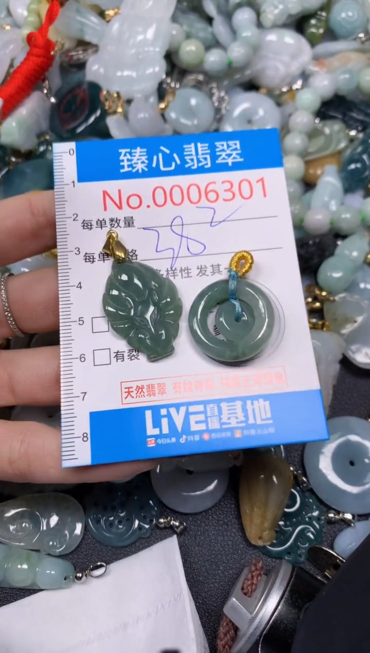 【闪购商品】翡翠颈饰未镶嵌含绳0006301