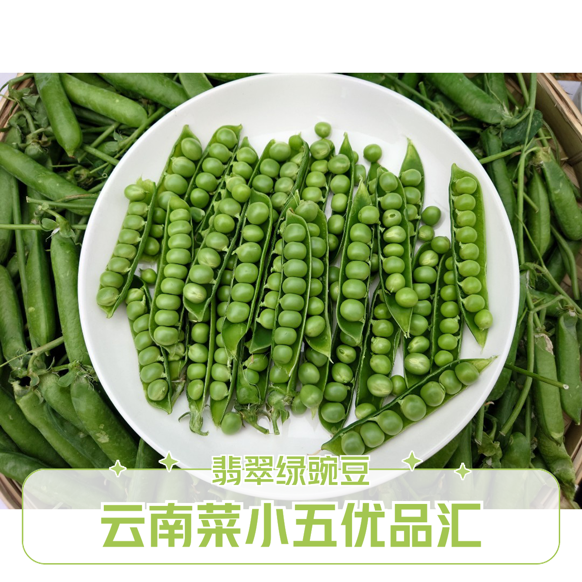 【翡翠绿】云南高原特色豌豆 纯天然  产地直发