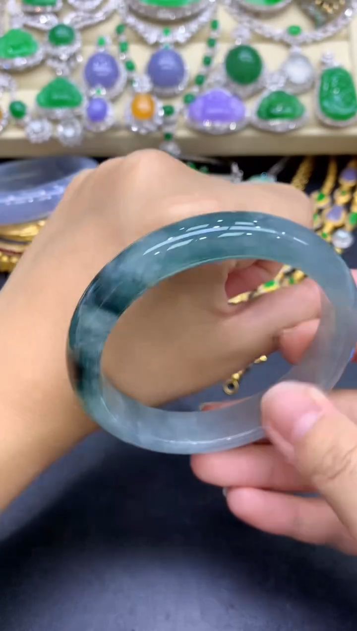 未镶嵌手镯翡翠114-中国好珍宝