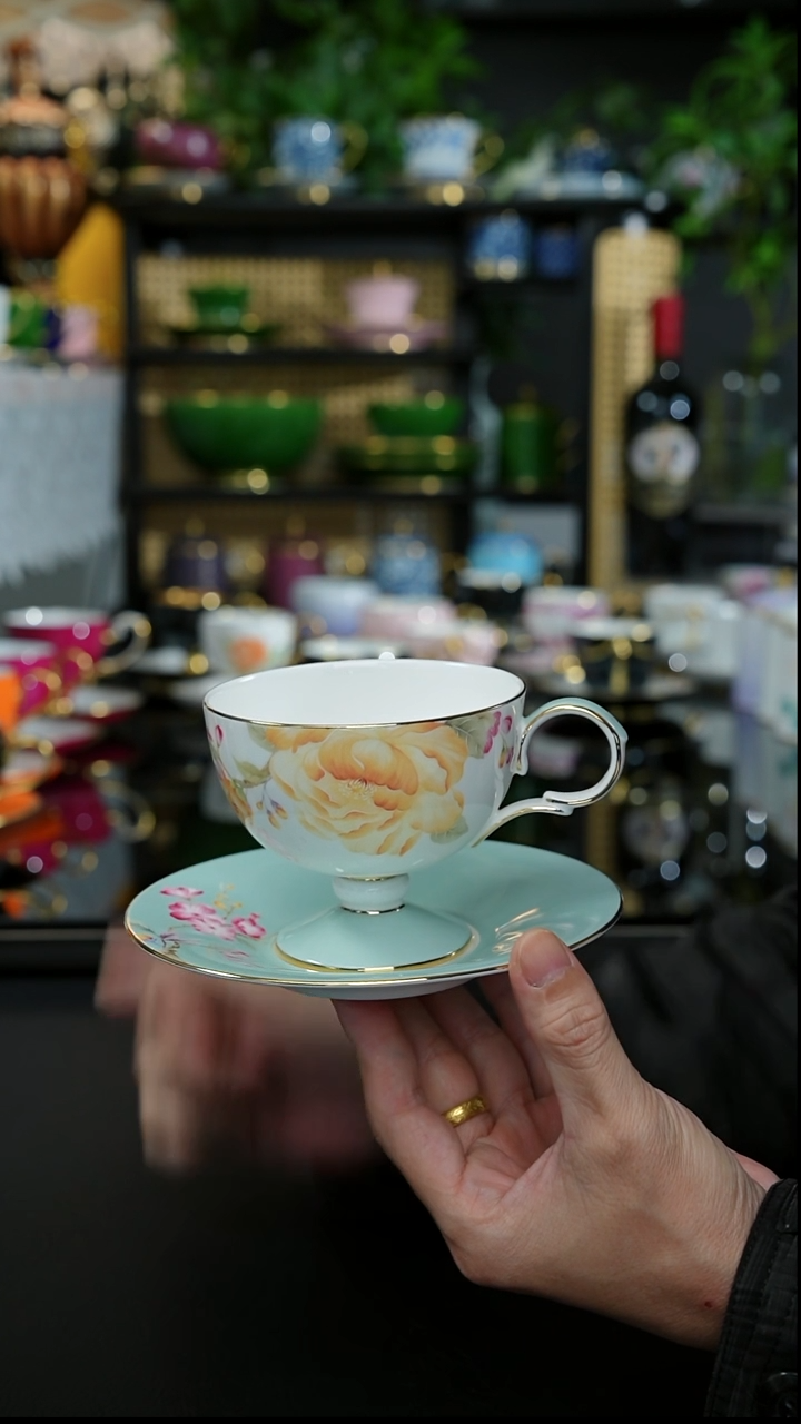 牡丹咖啡杯，，，，，，，，，