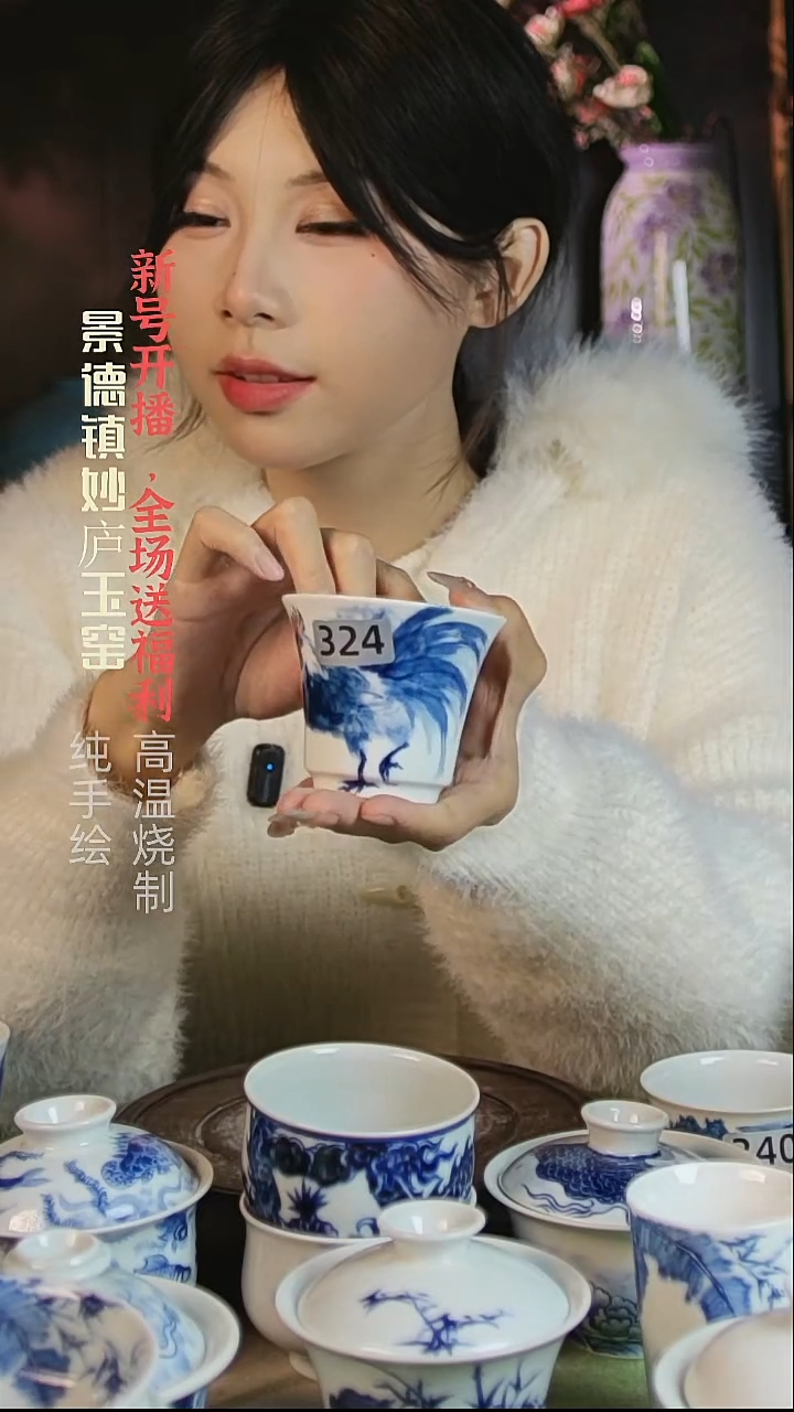 盘陶妙庐玉窑马蹄324