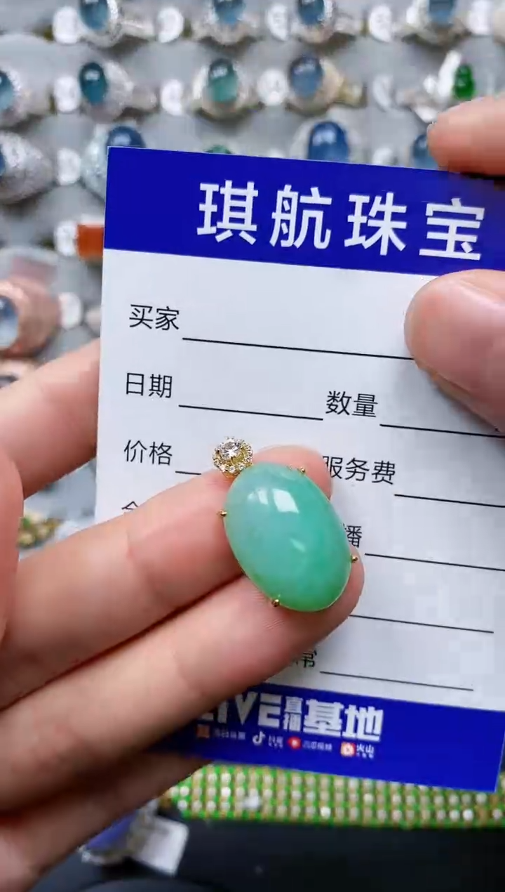 【闪购商品】翡翠颈饰银S925镶嵌0114