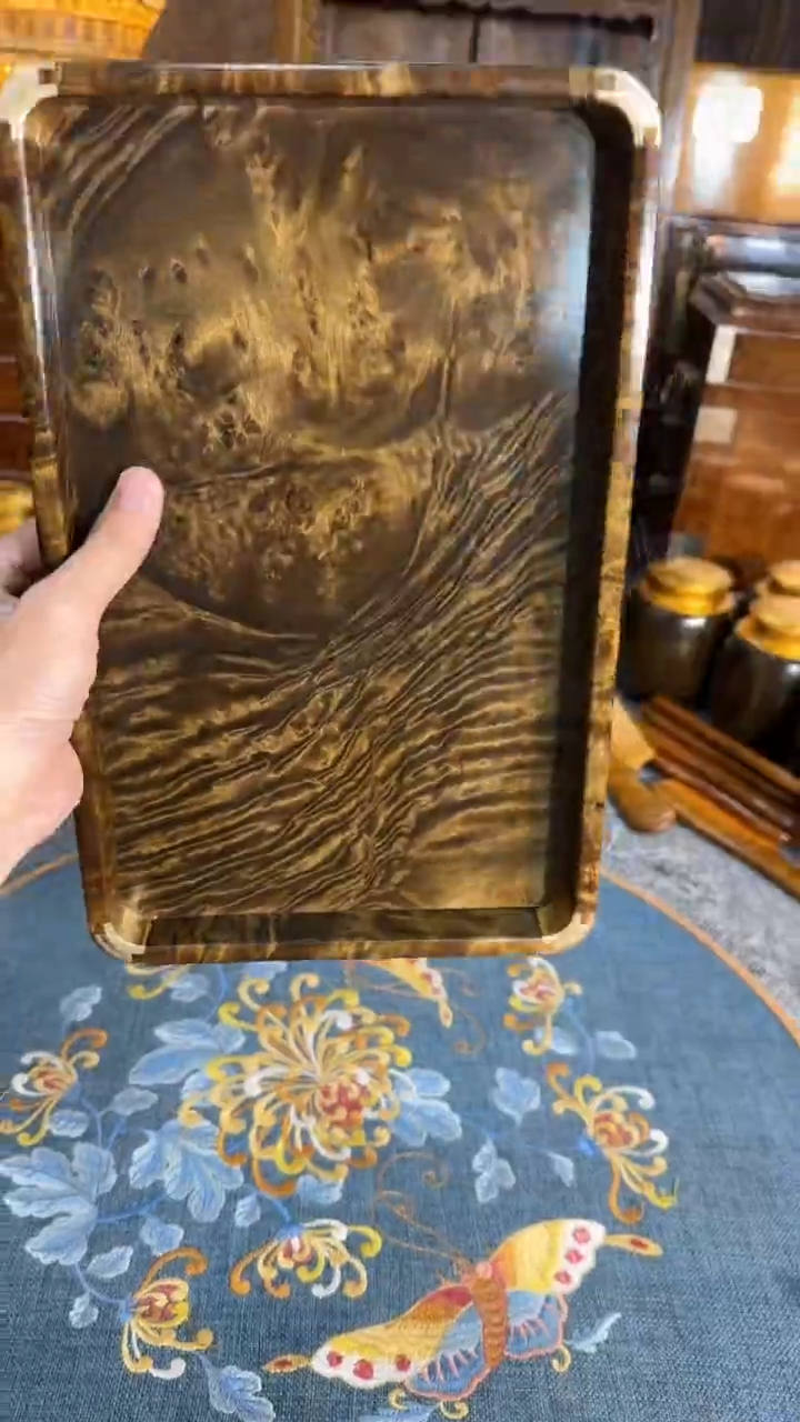 【闪购商品】乌木类成套家具阴沉托盘  s6