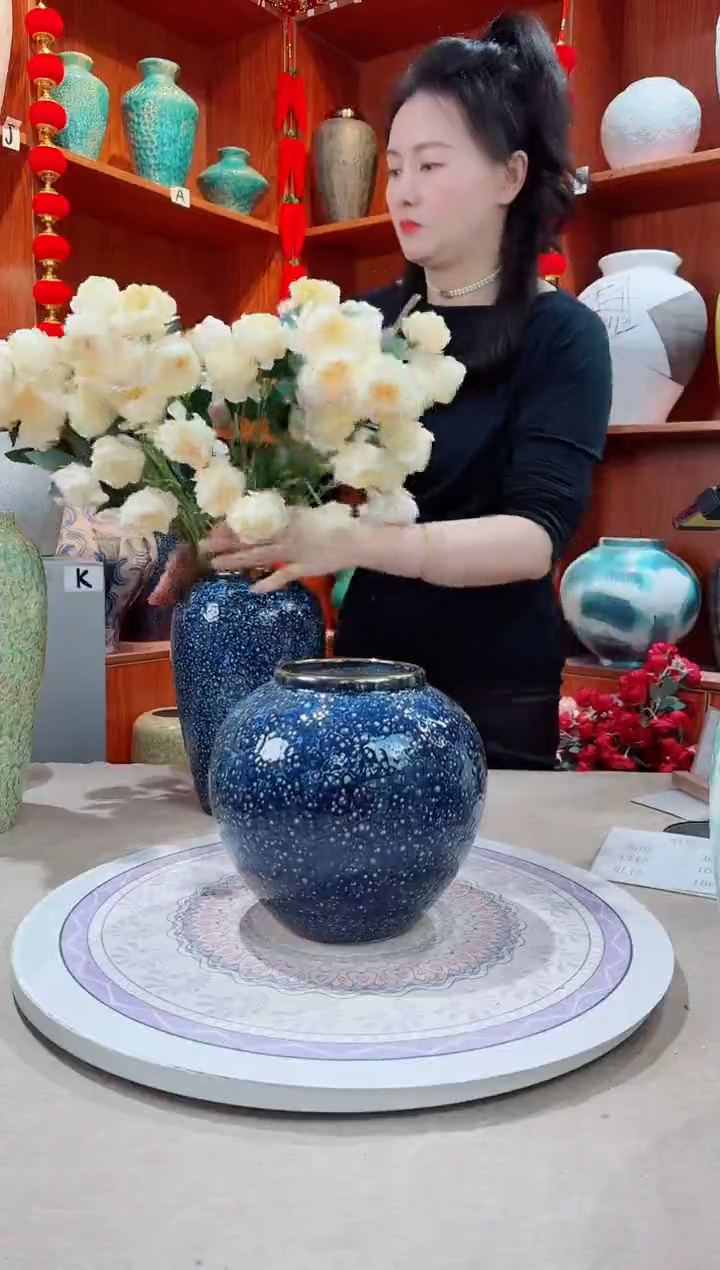 【闪购商品】瓶陶瓷花瓶 无花 紫水晶小号