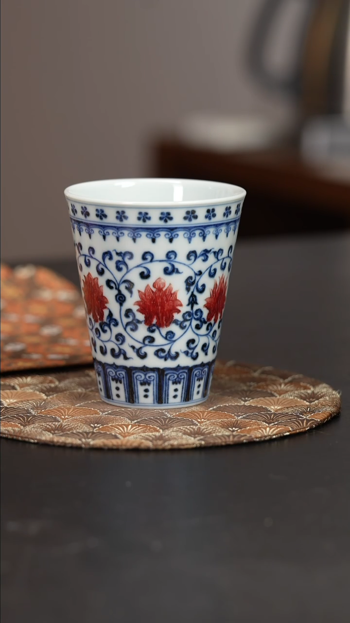 【闪购商品】杯屹朴堂釉里红缠枝