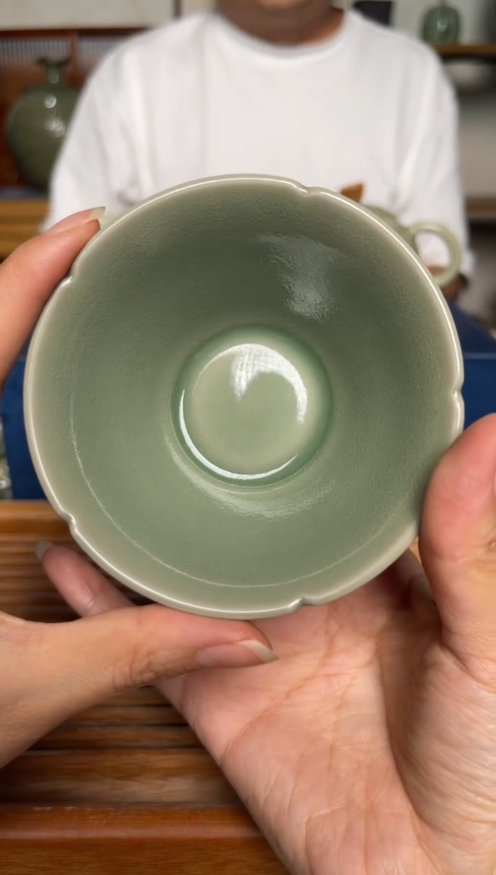 其他言实 纯手工半釉斗笠盏