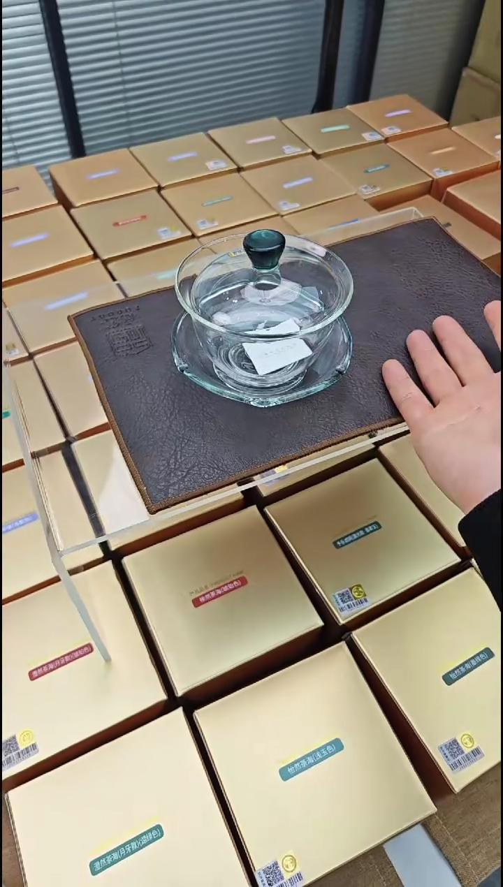 【闪购商品】禾器沁莲盖碗墨绿色