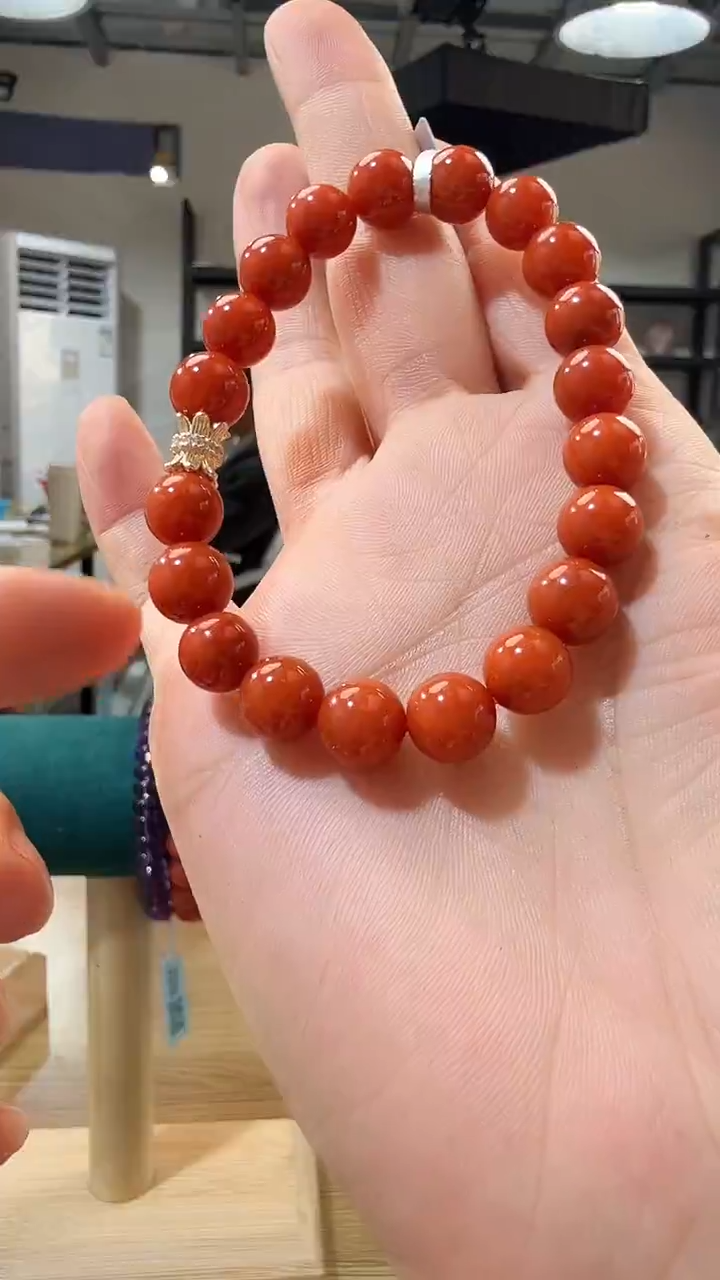 未镶嵌手链南红玛瑙优0273 约9mm