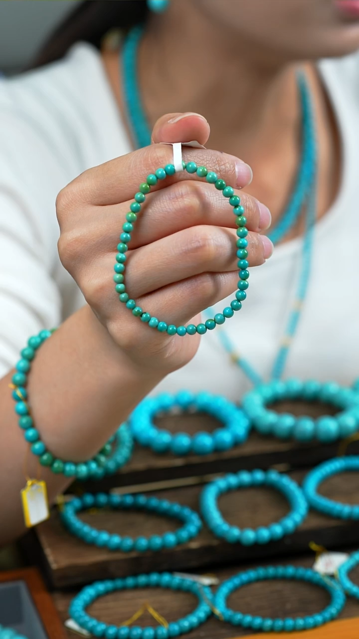 未镶嵌绿松石手串老型