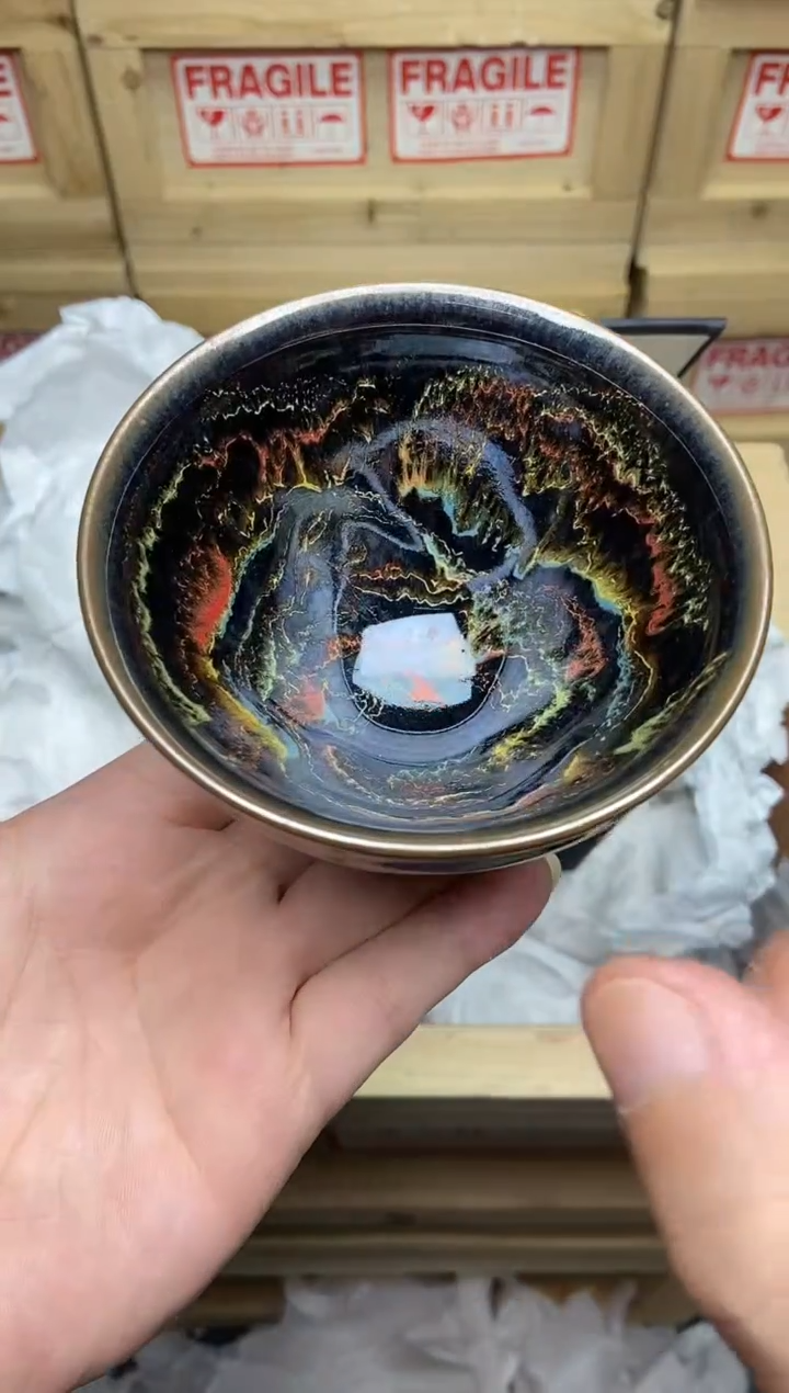 茶盏万山可揽 束口 建盏主人杯