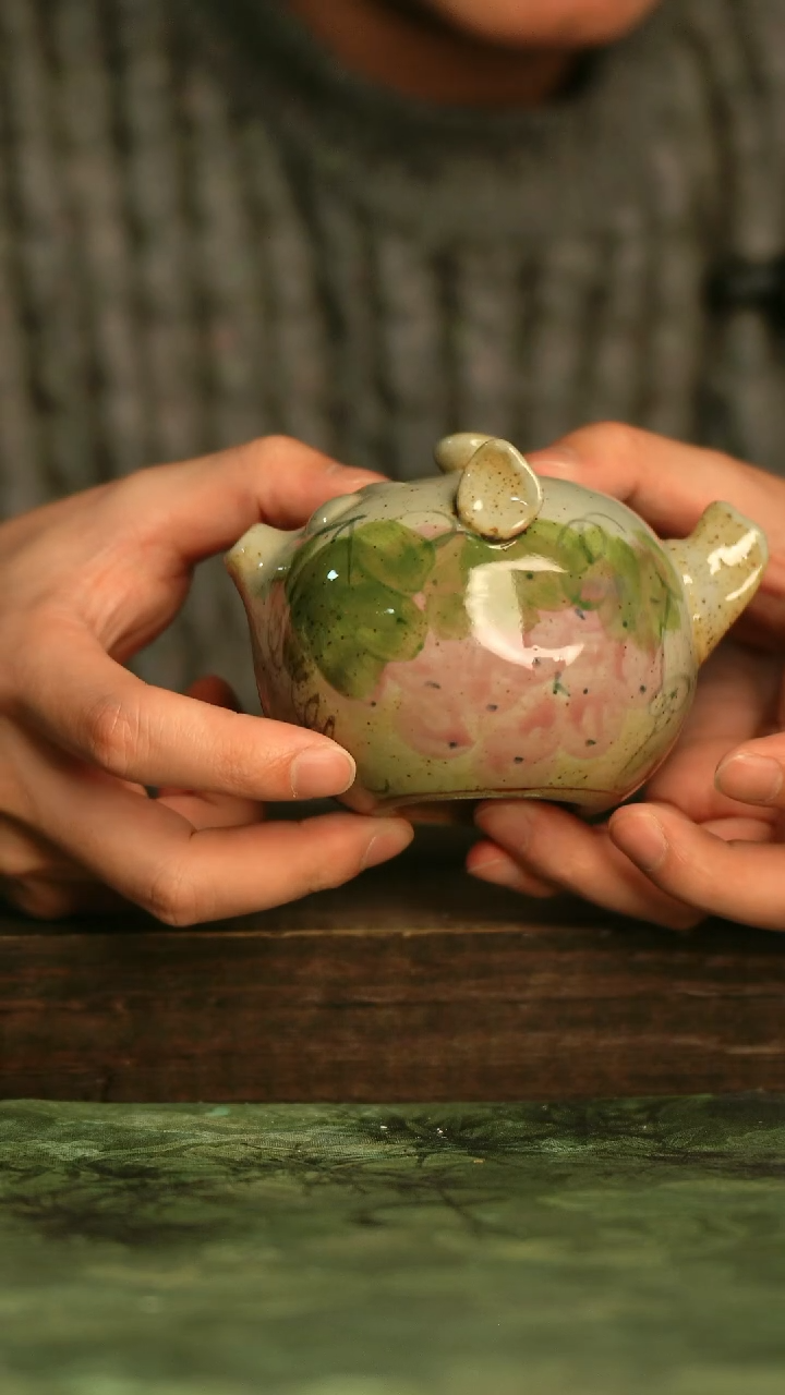 釉下彩手工手绘瓷器青诗集手工手绘瓷器