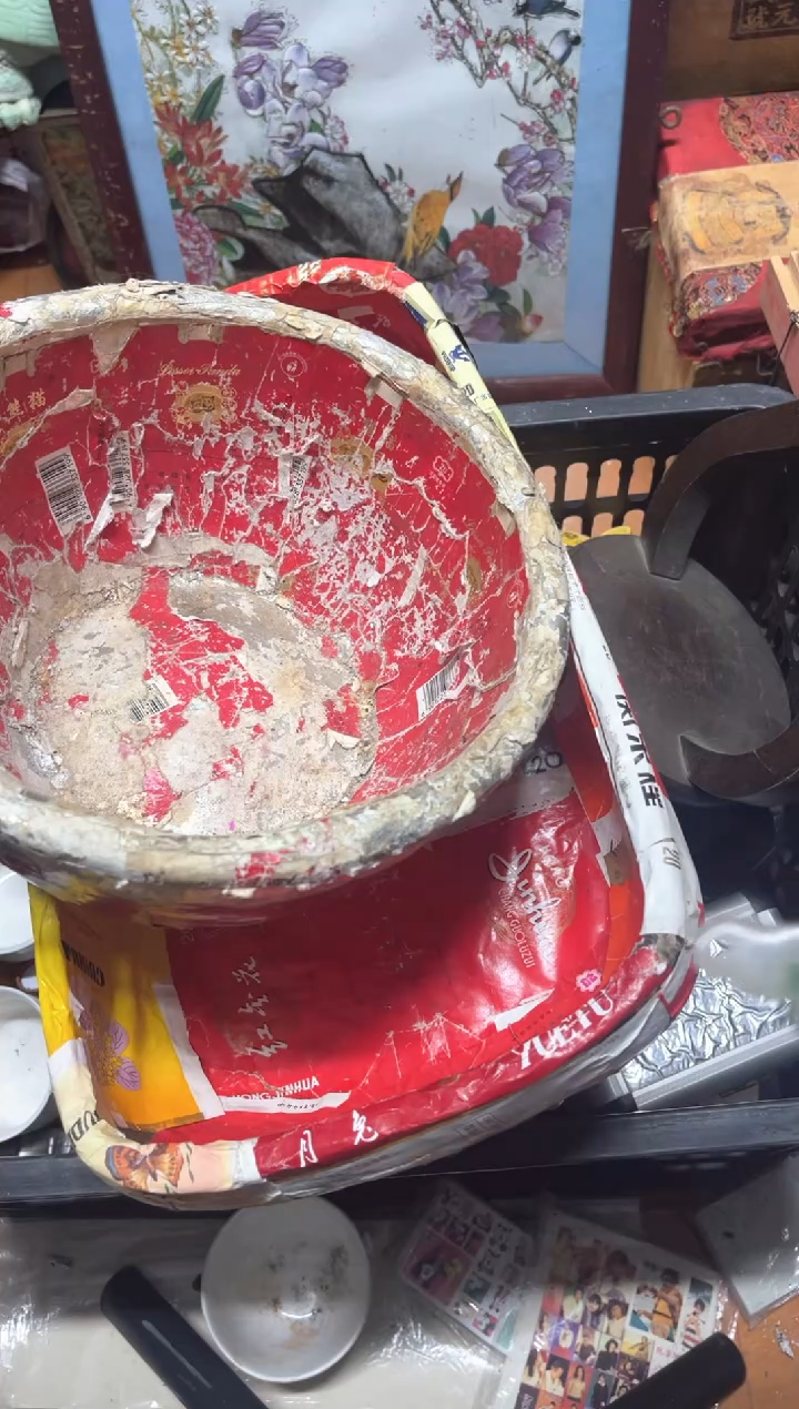 手工艺品琉璃一**友摆件