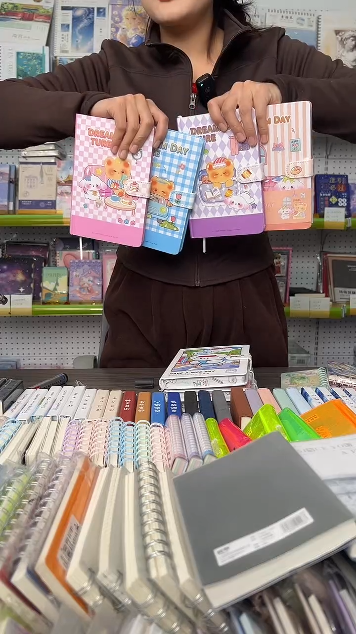 32K彩页磁扣手账112张-【夏奈日常】-封面随机4本