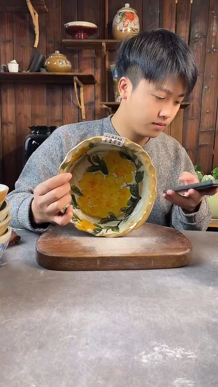 碗240瑕，手工手绘，超值陶瓷