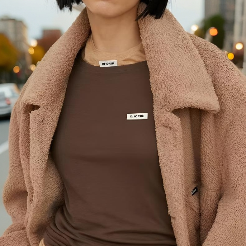 OIIORIRI秋冬天丝羊毛面膜T打底