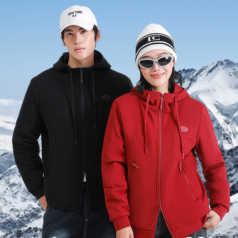 冬季男女同款情侣连帽羽绒服防风保暖休闲外套时尚羽绒服