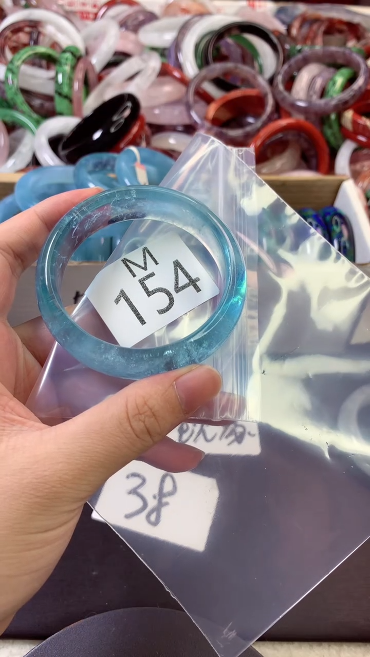 水晶手镯未镶嵌暁**e54+手镯M154