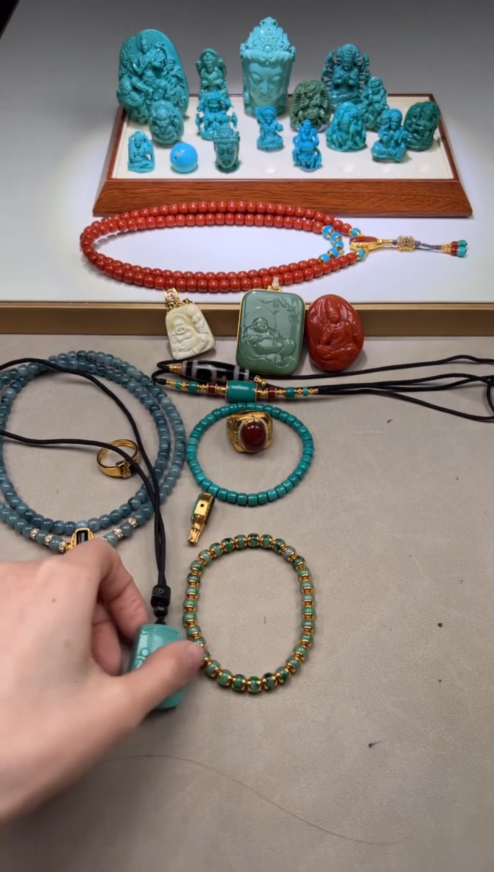 【闪购商品】和田玉（碧玉）手串手串18K金镶嵌手串手串