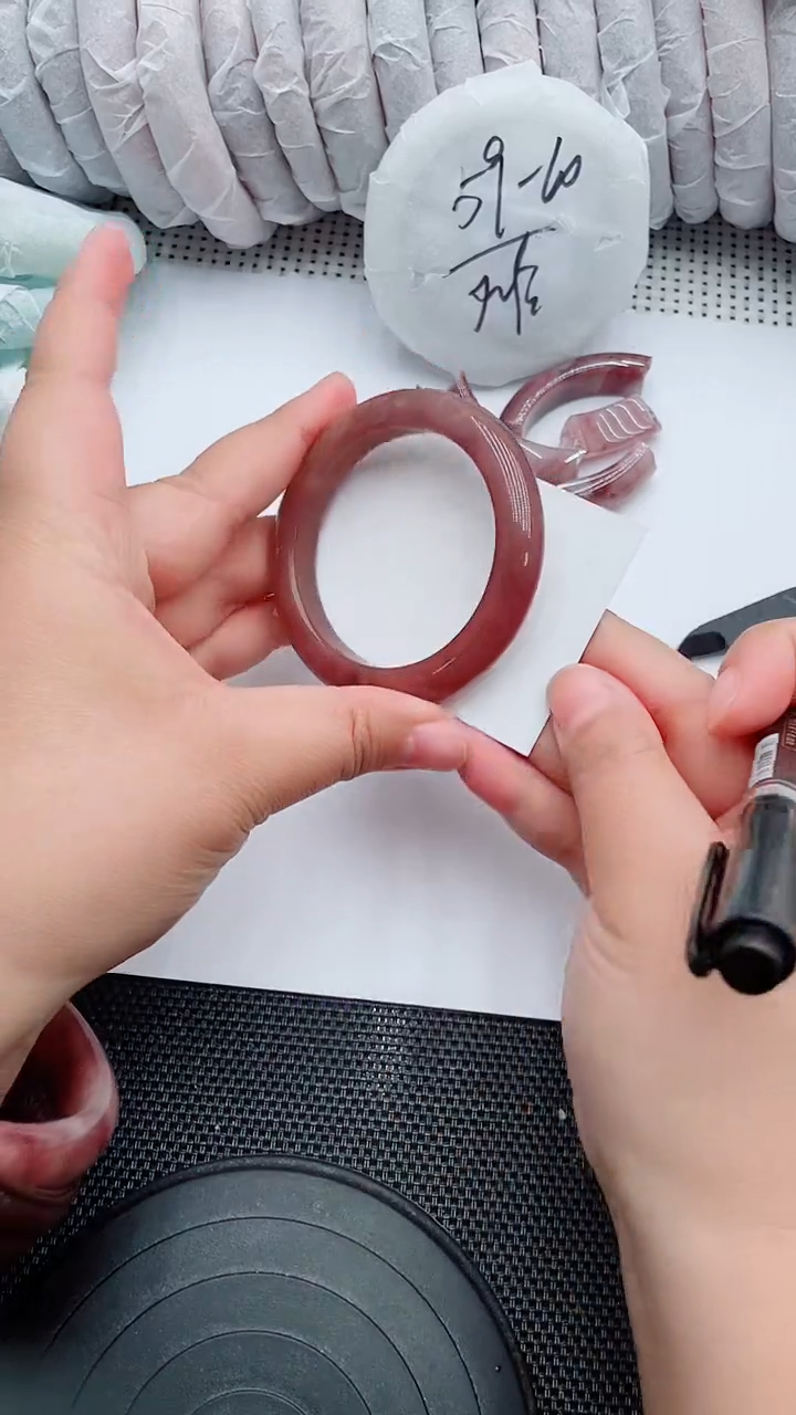 未镶嵌手镯石英质玉18-52-53