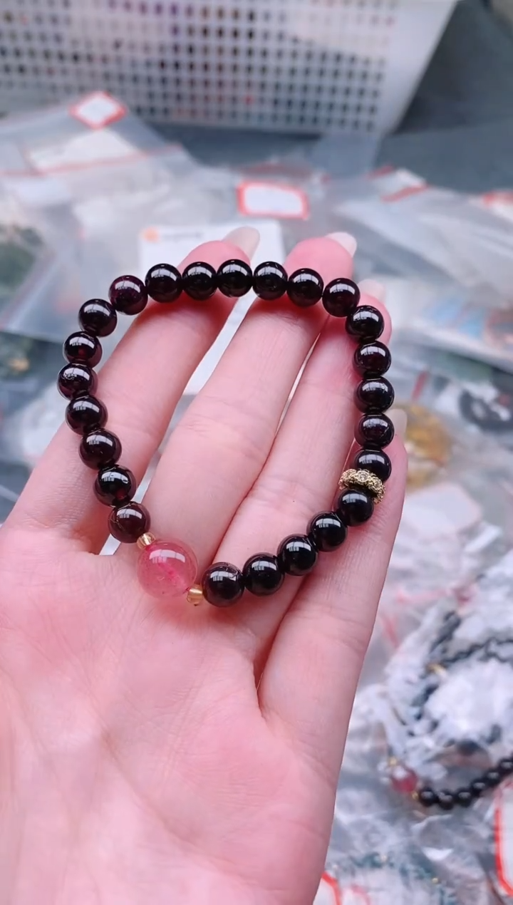 手链未镶嵌石榴石多样性发拍一发一