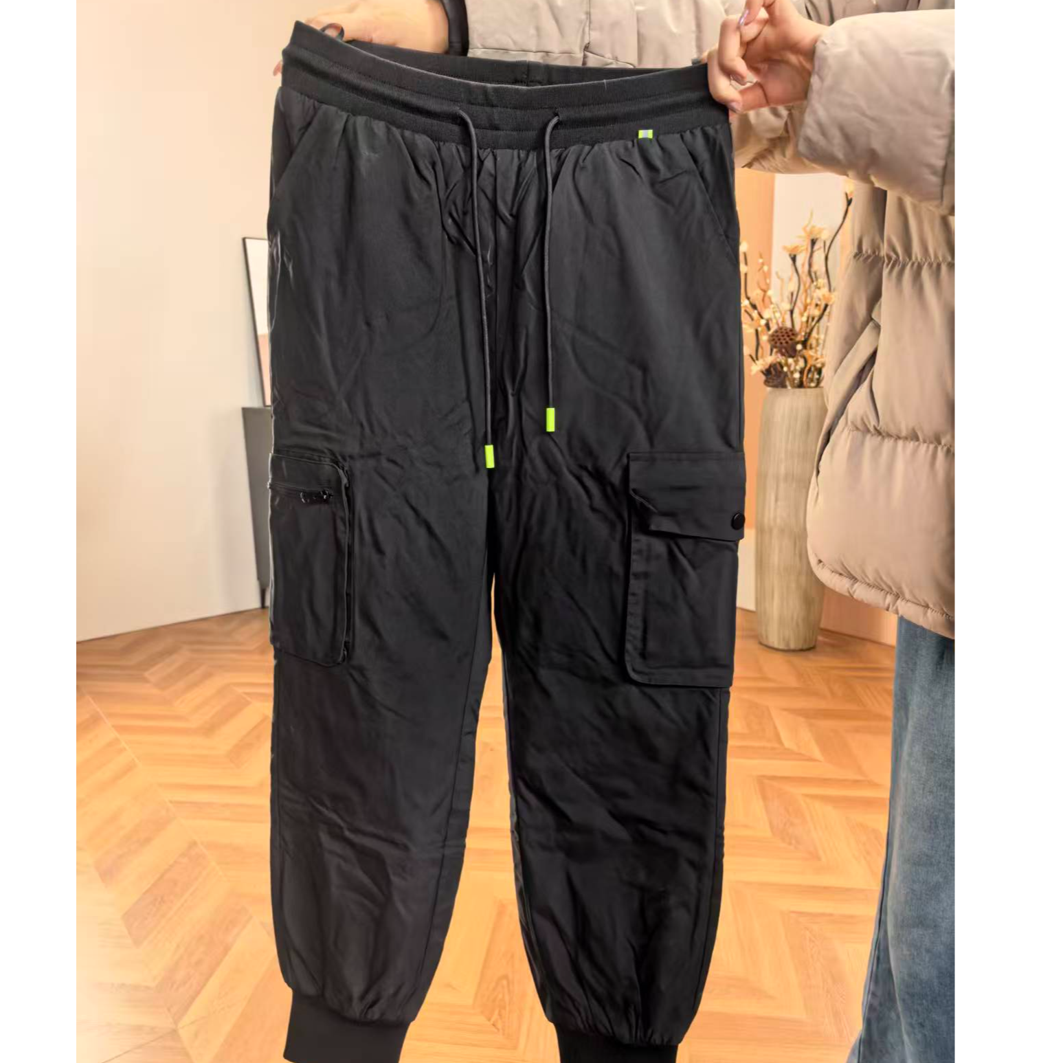 优等品免烫多口袋防泼抗寒男裤情侣时尚1795