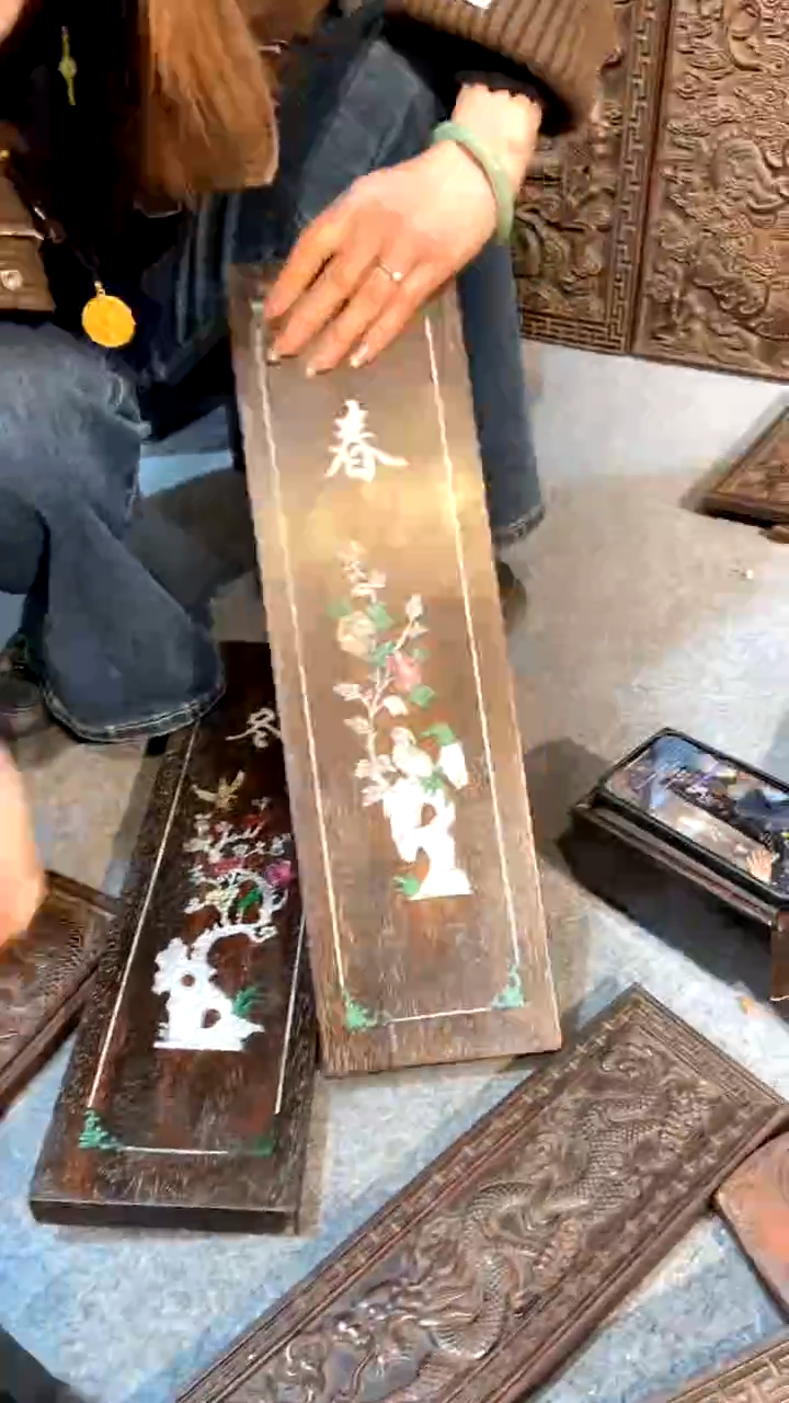 【闪购商品】木A紫檀雕刻一物一拍以直播间为准