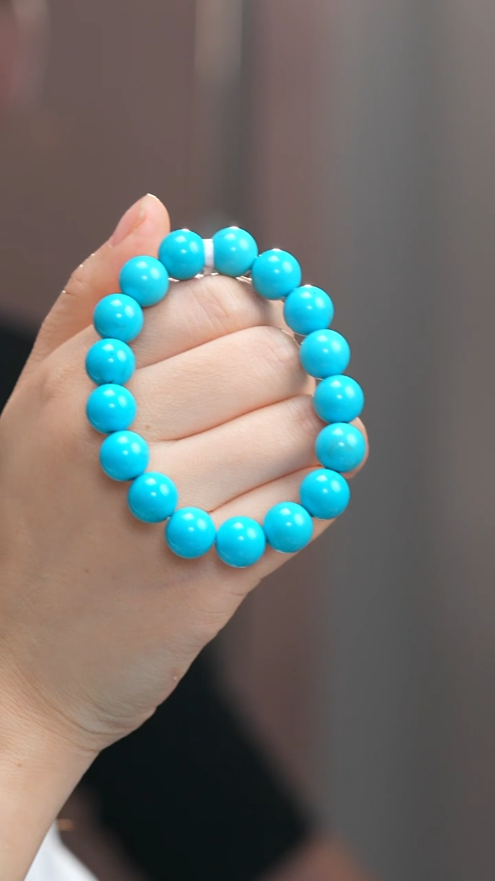 未镶嵌绿松石手串小*儿1