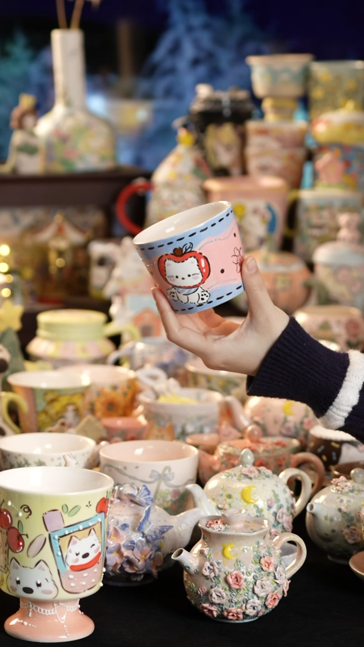 其他陶景德镇釉下彩手绘设计师款陶瓷