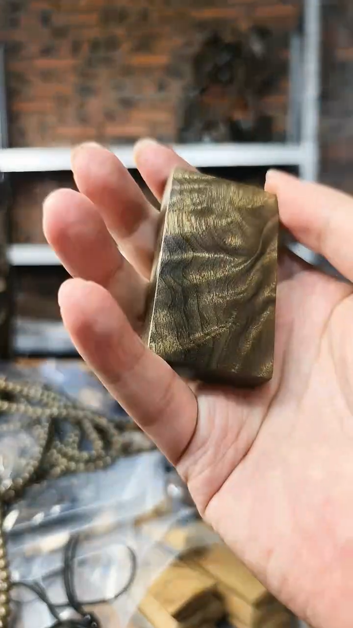 【闪购商品】楠木（金丝楠）把件无事牌