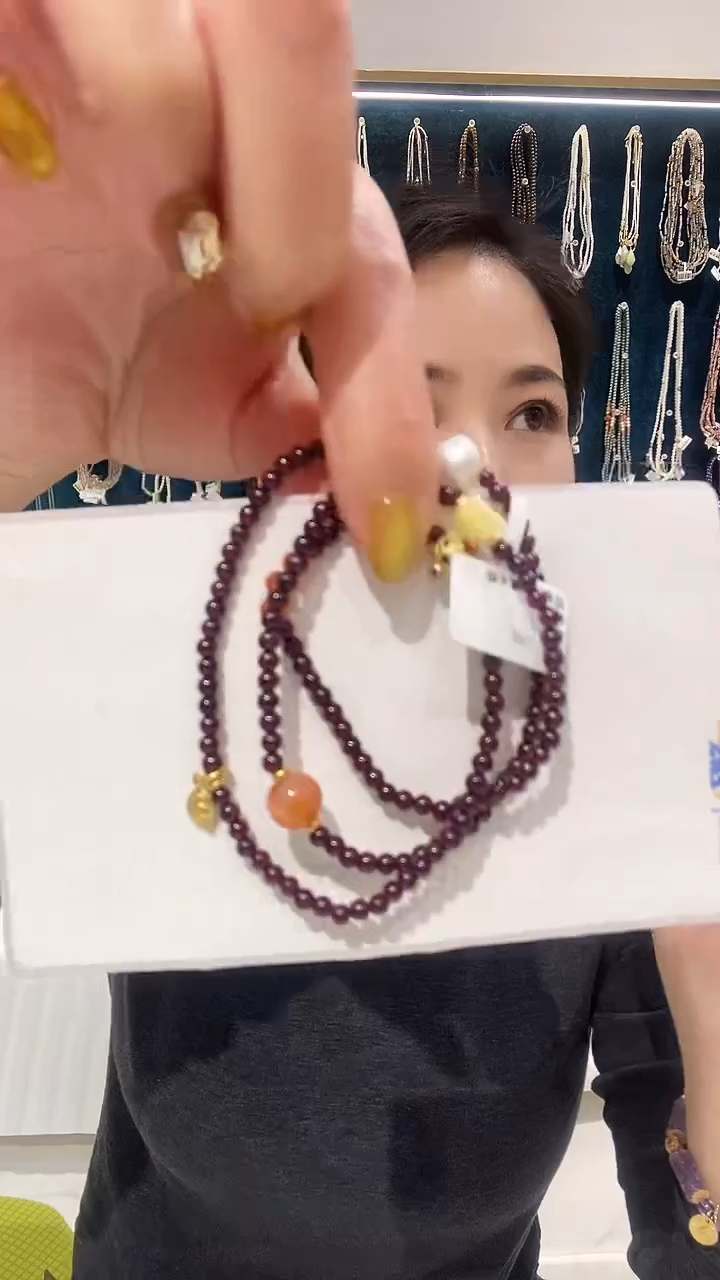 未镶嵌手链石榴石56022178L 石榴石手串