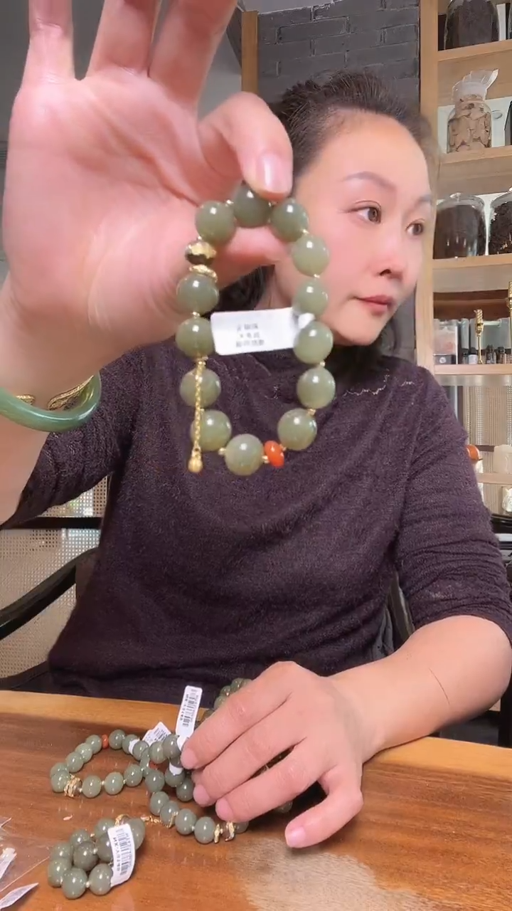 无无清水清水绿色手链