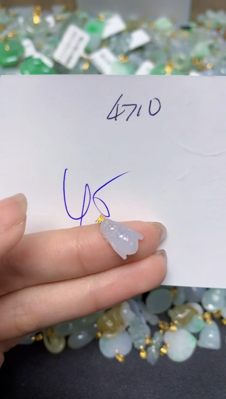 【闪购商品】翡翠颈饰18K金镶嵌天然翡翠A货