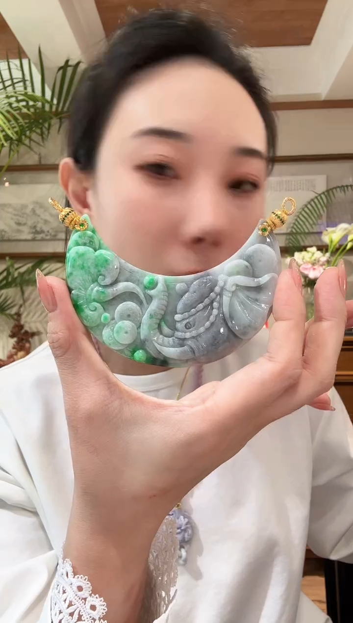 【闪购商品】翡翠颈饰未镶嵌国风