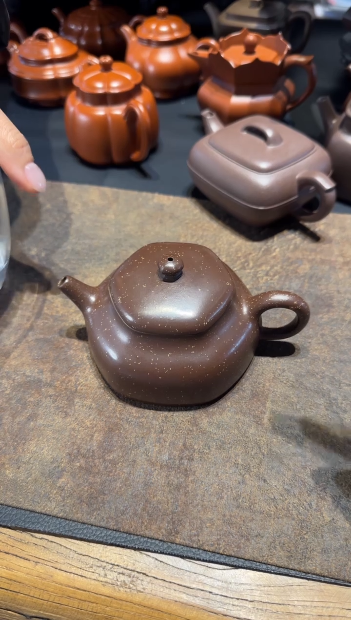 【闪购商品】紫砂茶壶六方静乐 铺砂