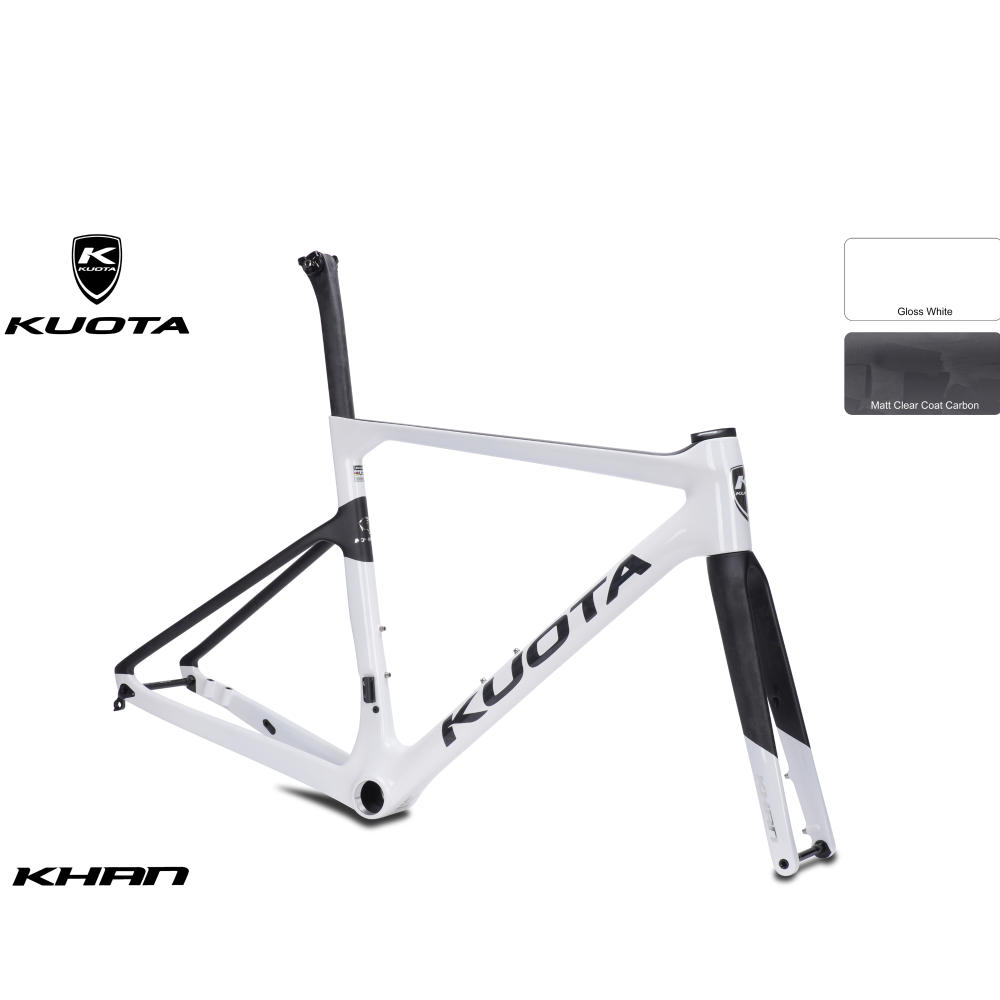 环法品牌KUOTA KHAN 爬坡架 一体模碳纤维 公路车架