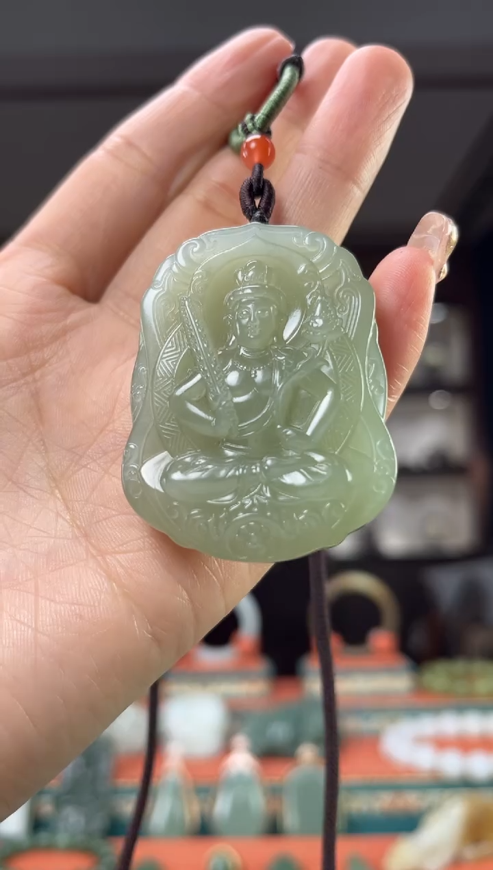 【闪购商品】和田玉颈饰未镶嵌佩佩牛 虎