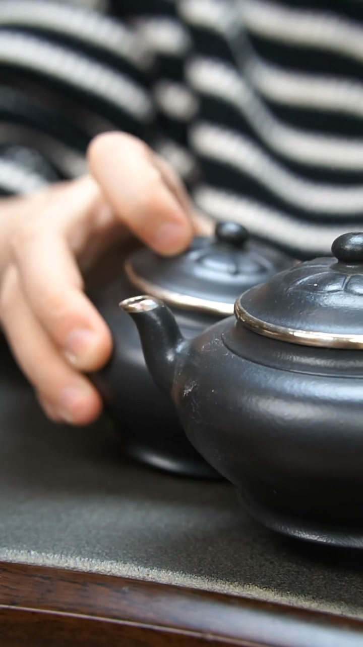 【闪购商品】紫砂茶壶捂灰包银壶+茶叶罐套组