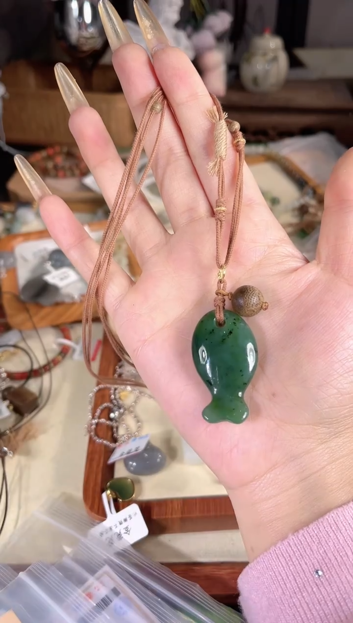 项链未镶嵌和田玉多样性发其一孤品默认微瑕