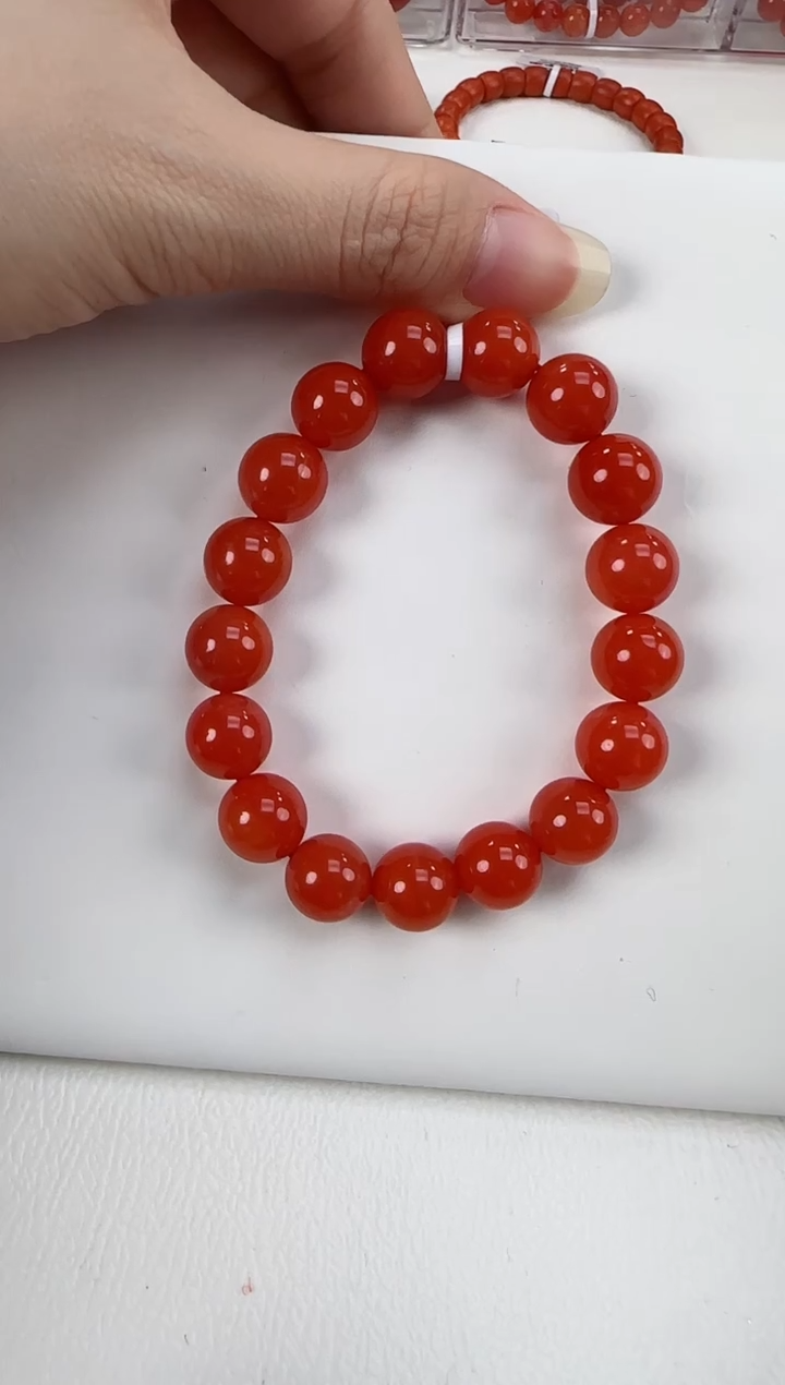 【闪购商品】南红玛瑙滴水洞手串12+未镶嵌一个/条