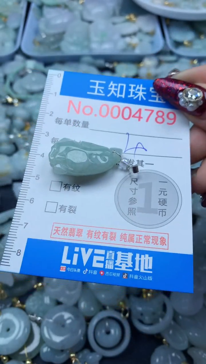 吊坠(不含链)未镶嵌翡翠4789