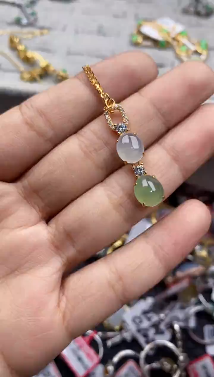 银S925镶嵌戒指翡翠555----2