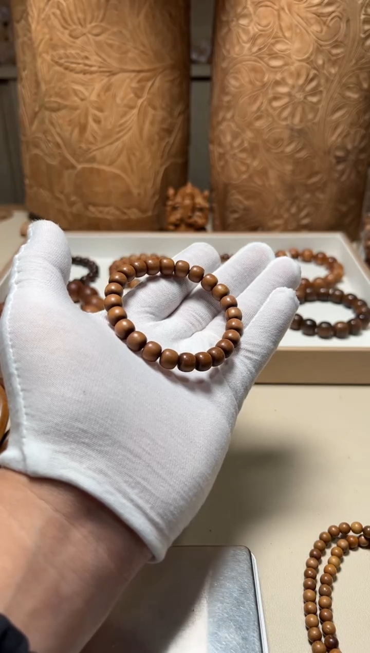 【闪购商品】檀香木吊坠老山檀香8/9单圈黑肉微瑕福利（孔道）