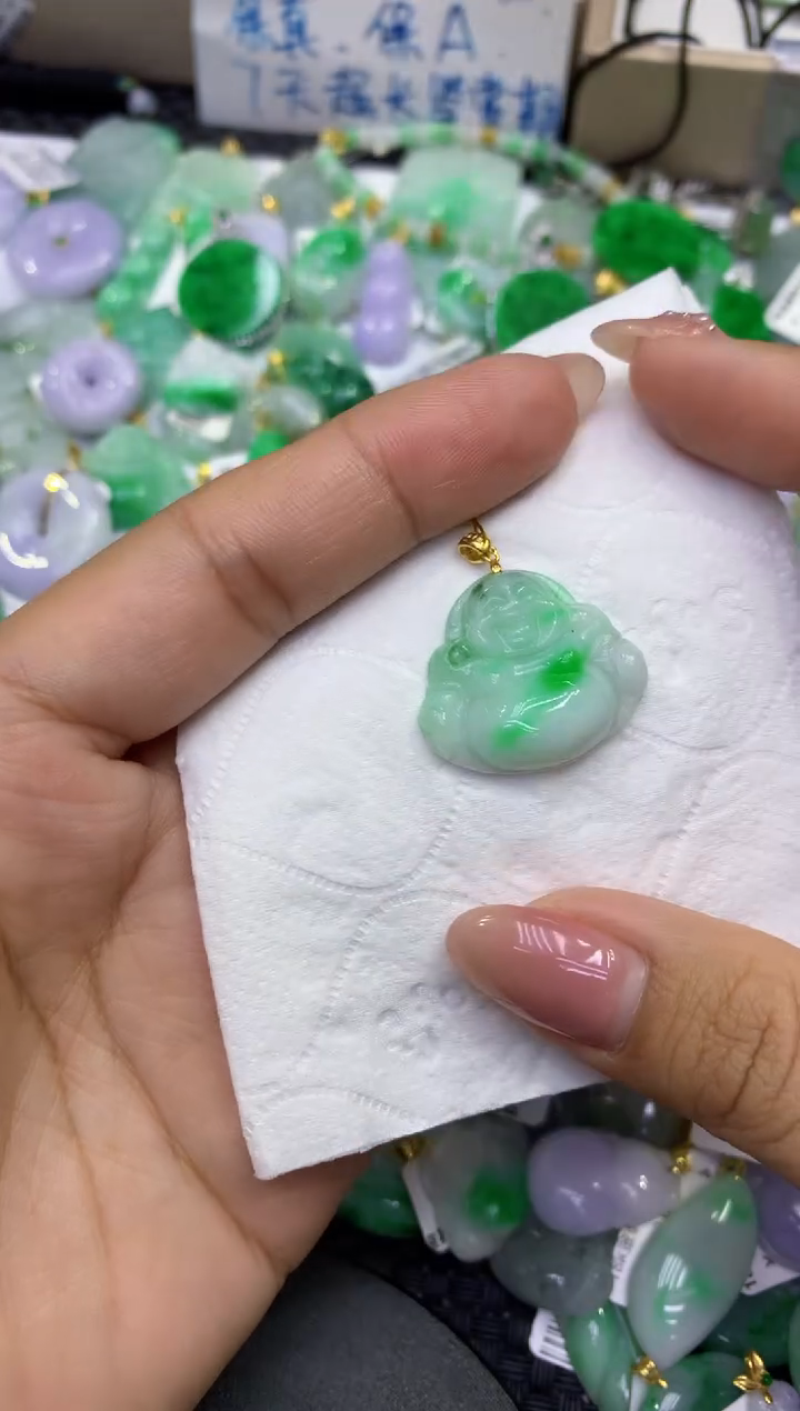 颈饰未镶嵌翡翠天然缅甸A货翡翠