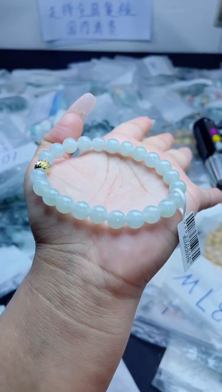 定制翡翠未镶嵌珠串