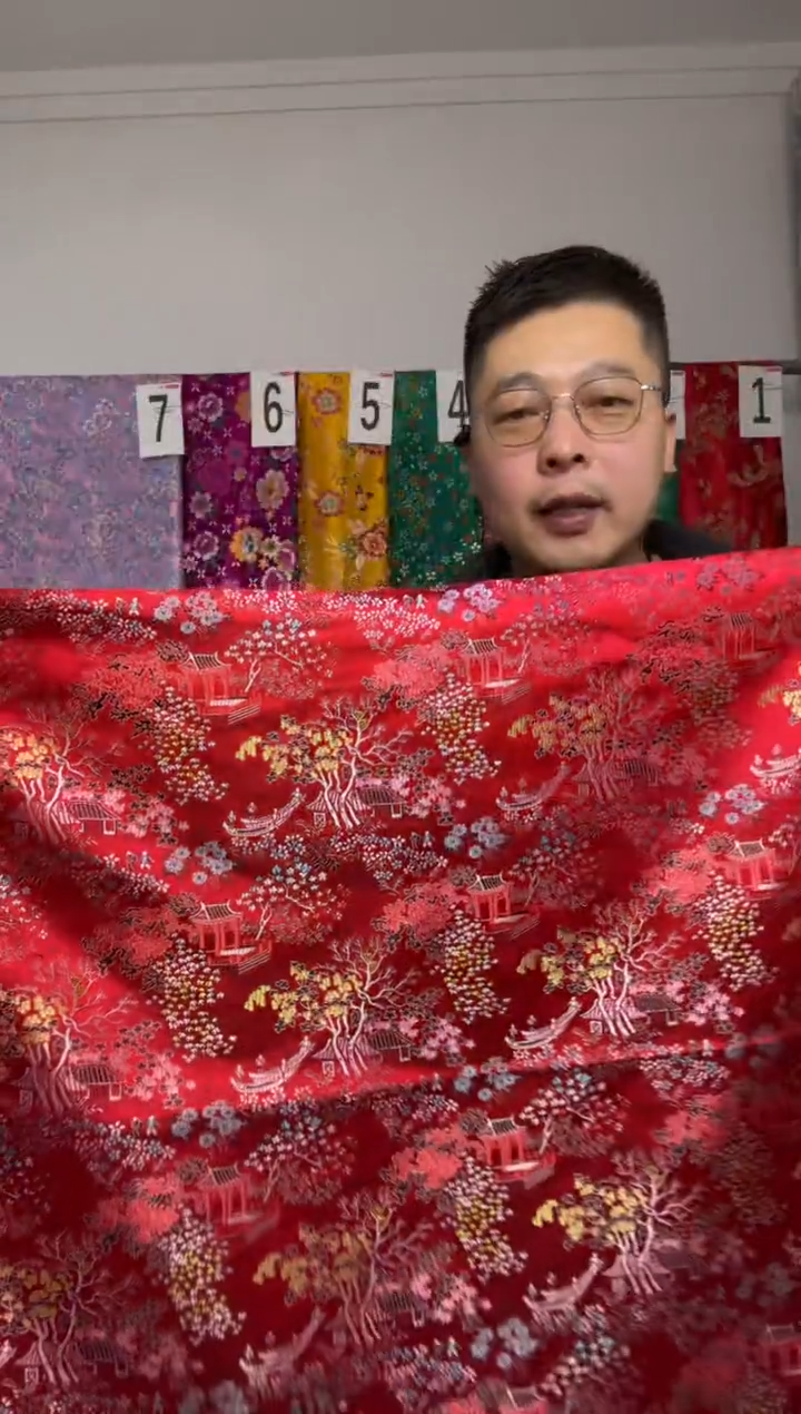 混纺织锦缎满16元包邮 长度60