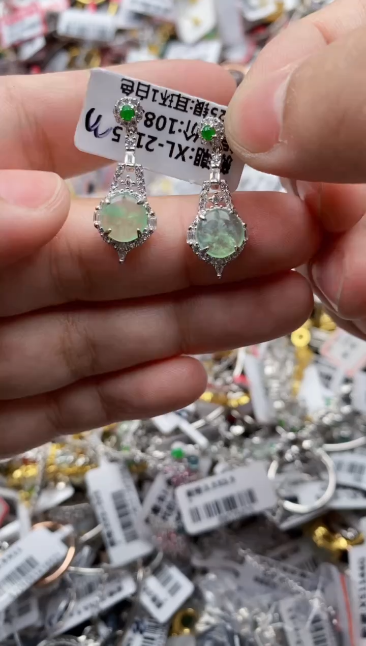 【闪购商品】翡翠戒指银S925镶嵌33333---6