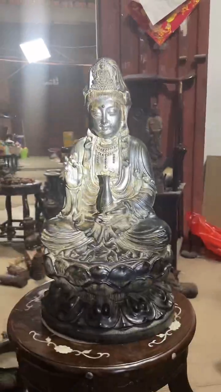 【闪购商品】木新年快乐香木摆件