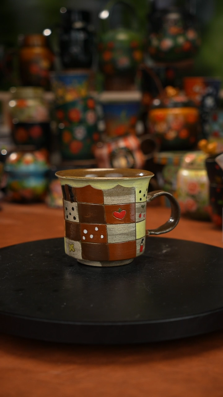 紫砂油画手绘釉 下彩