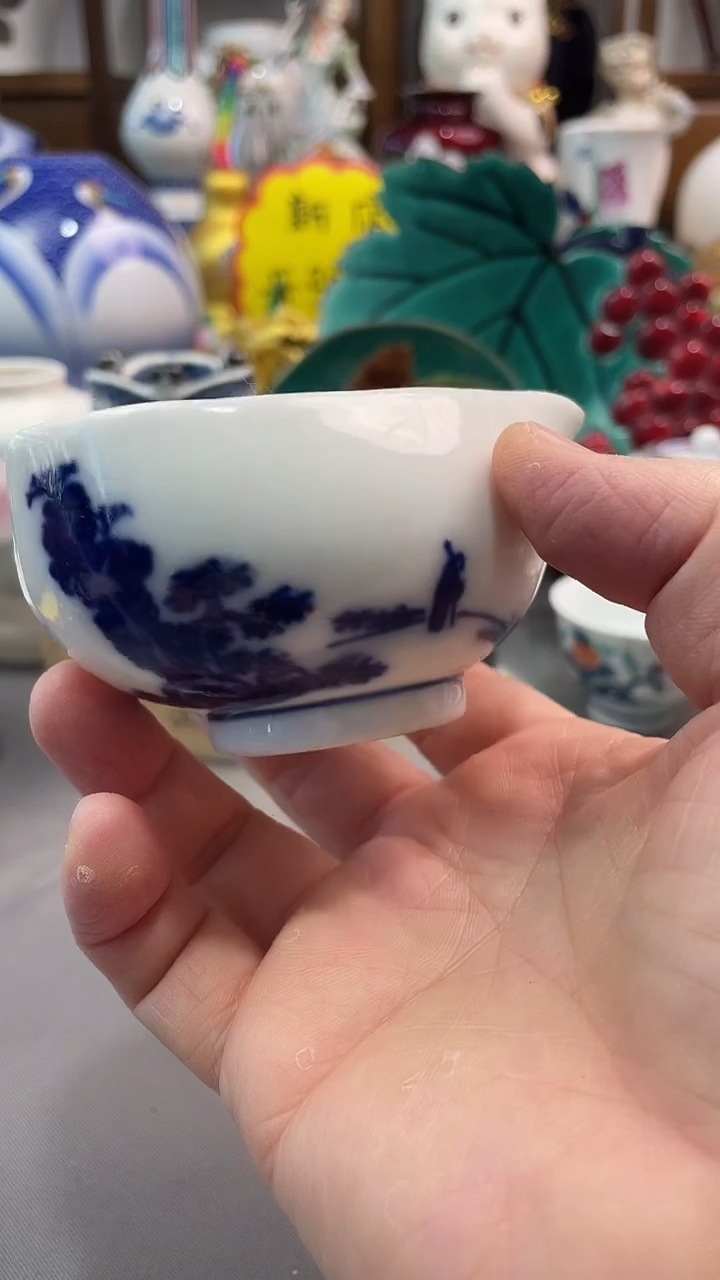 瓷片青花公道一一一