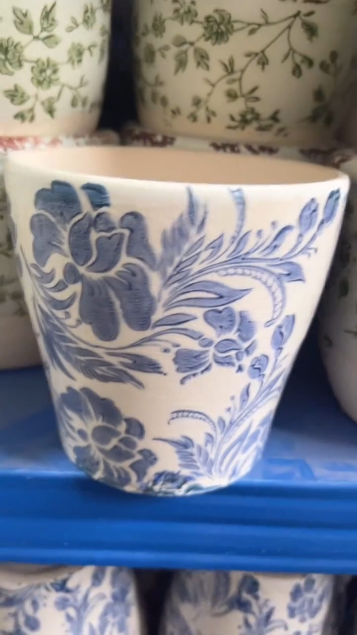 【闪购商品】陶瓷花盆高13cm内口12.5cm